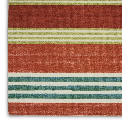 Waverly Sun N Shade SND71 Green/Teal Indoor/Outdoor Area Rug 5 Waverly Sun N Shade SND71 Green/Teal Indoor/Outdoor Area Rug - Image 3