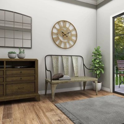 Metal Garden Bench - Olivia & May 13 Metal Garden Bench - Olivia & May - Image 11