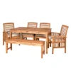 Ravenscroft 6pc Acacia Wood Patio Dining Set - Brown - Saracina Home 1 Ravenscroft 6pc Acacia Wood Patio Dining Set - Brown - Saracina Home -Sunnydaze Decor Store GUEST 137c471a 2562 4437 bb65 6d5afb58f905