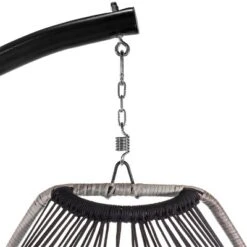 Egg Style Hanging Chair Cream W/Deep Cushion Soft Relaxing Beige -Sunnydaze Decor Store GUEST 13abdffb e321 424f b373 bad791da516b