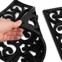 BirdRock Home Rubber Stepping Stone Tiles - 15 X 15" - Set Of 3 - Black -Sunnydaze Decor Store GUEST 143899aa 4ce8 48a8 ab3a 211cdc336b38