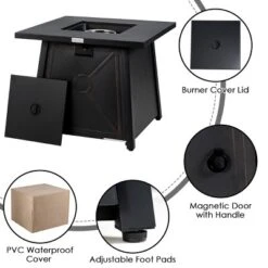 Tangkula 9PCS Outdoor Patio Furniture Set With 30" Propane Fire Pit Table PE Wicker Space-Saving Sectional Sofa Set W/ Storage Box & Cushions 20 Tangkula 9PCS Outdoor Patio Furniture Set With 30" Propane Fire Pit Table PE Wicker Space-Saving Sectional Sofa Set W/ Storage Box & Cushions -Sunnydaze Decor Store GUEST 148f8c7e 2fe6 4b50 aebd dd54b8077e03