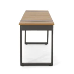 Quay 6pc Outdoor Aluminum Dining Set - Natural/Gray/Dark Gray - Christopher Knight Home -Sunnydaze Decor Store GUEST 14e9674a 7f09 40fa ade9 e57fb73a484d