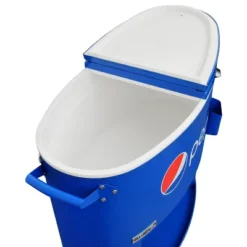 Permasteel 80qt Pepsi Oval Sporty Outdoor Cooler Cart -Sunnydaze Decor Store GUEST 1500176b bb19 47e7 9a05 9d8f43b90f22
