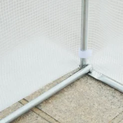 Outsunny 11.5' X 9.8' X 6.5' Outdoor Walk-In Tunnel Greenhouse Hot House With Roll-up Windows, Zippered Door, PE Cover, White -Sunnydaze Decor Store GUEST 1501367b ddcb 41f9 bdda 23902f65beca