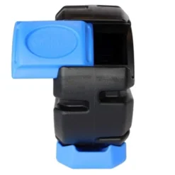 FCMP Outdoor RC2000WB-BLU 19-Gal Plastic Single Chamber Half Size Rolling Composter Outdoor Rotating Garden Compost Bin, Black/Blue (2 Pack) -Sunnydaze Decor Store GUEST 1584ea60 5c51 4bcd 963a bc78080286b7