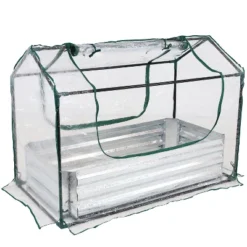 Sunnydaze Decor Sunnydaze Steel Raised Garden Bed With PVC Greenhouse Cover - Clear 17 Sunnydaze Decor Sunnydaze Steel Raised Garden Bed With PVC Greenhouse Cover - Clear -Sunnydaze Decor Store GUEST 158d96de 7522 490f 920c 3e7850afa844