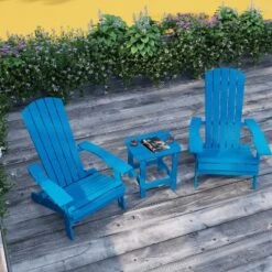 Merrick Lane Set Of Two Folding Adirondack Patio Chairs With Matching Outdoor Side Table 24 Merrick Lane Set Of Two Folding Adirondack Patio Chairs With Matching Outdoor Side Table -Sunnydaze Decor Store GUEST 15b09f6b 3c31 4c9e 8fc9 2496606b7aec