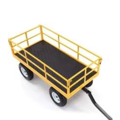 Gorilla Carts 1200lbs. Capacity Industrial Steel Utility Wagon With Removable Sides And 2 In 1 Handle For Towing - Yellow (GOR1201B) -Sunnydaze Decor Store GUEST 15d65ce2 7345 4556 9367 5cd8c911e227