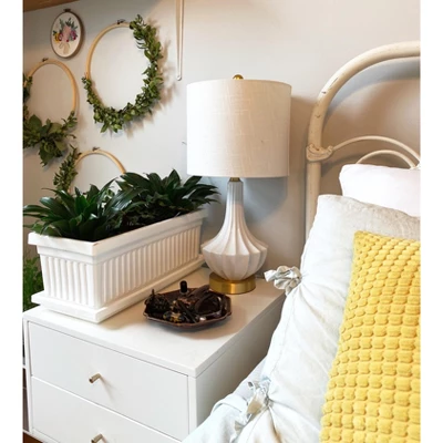 HC Companies 30 Inch Long Fluted Plastic Venetian Garden Window Container Planter Box For Indoor Or Outdoor Flowers, Vegetables, Or Succulents (Clay) 6 HC Companies 30 Inch Long Fluted Plastic Venetian Garden Window Container Planter Box For Indoor Or Outdoor Flowers, Vegetables, Or Succulents (Clay) - Image 4