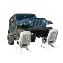 Semco Rockaway Heavy-Duty All-Weather Low Maintenance Easy Assembly Plastic Outdoor Rocking Chair For Deck And Patio, Green (4 Pack) -Sunnydaze Decor Store GUEST 164f2820 5bc9 4d9e be56 3848b75fc24c