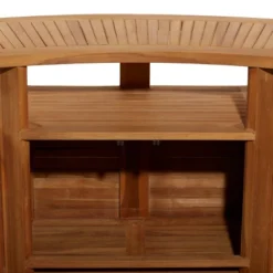 Patio Bar Table Teak - Olivia & May -Sunnydaze Decor Store GUEST 1667a6b4 c384 4bdc ad69 d0cd1866ded7