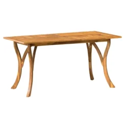 Hermosa Rectangular Acacia Wood Dining Table -Teak Finish - Christopher Knight Home -Sunnydaze Decor Store GUEST 166f17ff 890e 4aa6 9b08 5f3e1891f7b2