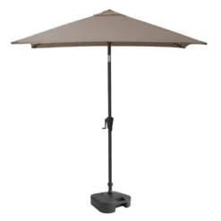 9' Square Titling Market Patio Umbrella With Base - CorLiving -Sunnydaze Decor Store GUEST 16cbf3e9 8ed9 4a7f 9eef 487b73f9a3cc