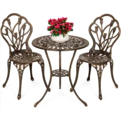 Best Choice Products 3-Piece Cast Aluminum Patio Bistro Furniture Set W/ Antique Finish -Sunnydaze Decor Store GUEST 1763b5bf a66a 4f38 9ec3 6b0d2e6f9a02