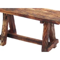 Wooden Garden Patio Bench Brown - The Urban Port