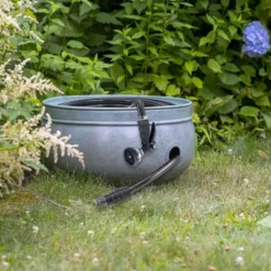 Brass Sonoma Hose Pot - Green - Good Directions -Sunnydaze Decor Store GUEST 195c55eb e099 4883 b847 1fff6335aeab