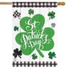 Briarwood Lane Checkered St. Pat's Shamrocks House Flag 28" X 40" -Sunnydaze Decor Store GUEST 195ffd3e fb10 41f7 bb2e 59e17b4317f9