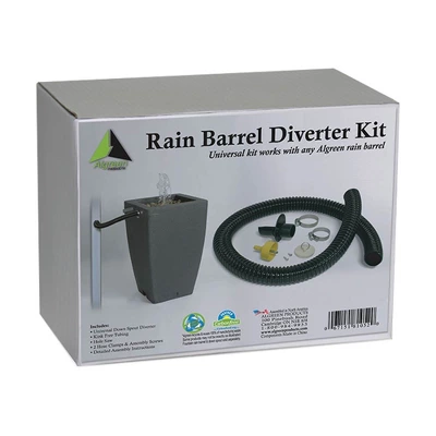 Algreen Gutter Downspout Diverter Kit + 80 Gallon Rain Water Collection Barrel 5 Algreen Gutter Downspout Diverter Kit + 80 Gallon Rain Water Collection Barrel - Image 3
