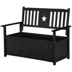 Outsunny Outdoor Wooden Storage Bench Deck Box, Wood Patio Furniture, 43 Gallon Pool Storage Bin Container With Cloth, Backrest, Armrests, Star, Black 9 Outsunny Outdoor Wooden Storage Bench Deck Box, Wood Patio Furniture, 43 Gallon Pool Storage Bin Container With Cloth, Backrest, Armrests, Star, Black -Sunnydaze Decor Store GUEST 19a970cd f760 47b9 9ba6 1faeedff57bc
