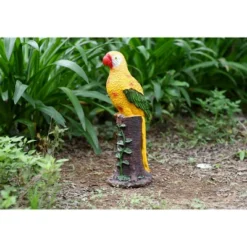 Techko Maid Parrot Yellow Solar Outdoor Garden Statue Decor With Spotlight 20 Techko Maid Parrot Yellow Solar Outdoor Garden Statue Decor With Spotlight -Sunnydaze Decor Store GUEST 1a6ecc31 3310 491c 9d84 85b4b6f887df