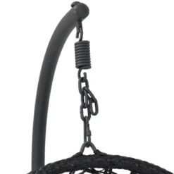 Sunnydaze Decor Sunnydaze Outdoor Resin Wicker Patio Cordelia Hanging Basket Egg Chair Swing With Cushion, Headrest, And Steel Stand Set- 3pc -Sunnydaze Decor Store GUEST 1ad530b7 bdde 4ecd 8814 e0fa5e913ac8