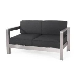 Aviara 2pc Aluminum Patio Loveseat & Coffee Table Set - Gray - Christopher Knight Home 16 Aviara 2pc Aluminum Patio Loveseat & Coffee Table Set - Gray - Christopher Knight Home -Sunnydaze Decor Store GUEST 1ae713d1 a1c4 4138 afd7 5d0d2832aac7