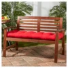 Outdoor Solid Jockey Red Sunbrella Swing/Bench Cushion - Kensington Garden