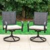 Rattan Wicker 360 Swivel Patio Dining Chairs - Captiva Designs -Sunnydaze Decor Store GUEST 1b374371 898d 4c7e b0f3 0bc8838a8b83