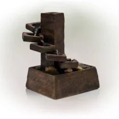 11" Resin Tiered Stone Eternity Tabletop Fountain Brown - Alpine Corporation 11 11" Resin Tiered Stone Eternity Tabletop Fountain Brown - Alpine Corporation -Sunnydaze Decor Store GUEST 1b5ca965 4a3a 489b 8604 4f3e1e26a9c3