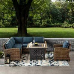 Bradenton 5pc Outdoor Wicker Seating With Fire Table - Crosley 15 Bradenton 5pc Outdoor Wicker Seating With Fire Table - Crosley -Sunnydaze Decor Store GUEST 1b6868de 6068 4b99 b1d2 9d1541289b1f