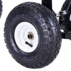 Costway Heavy Duty Lawn Garden Utility Cart Wagon Wheelbarrow Steel Trailer -Sunnydaze Decor Store GUEST 1b9203a3 5a52 42b9 80f9 e61c2a6c92b2