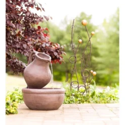 Wind & Weather Gold And Brown Abstract Metal Trellis -Sunnydaze Decor Store GUEST 1bb2e637 6952 4504 9f12 a1112544b3b7