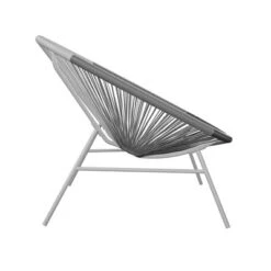 Avo 2pk Indoor/Outdoor Modern Extra Large Lounge Chair Black/White/Gray - CosmoLiving By Cosmopolitan -Sunnydaze Decor Store GUEST 1f508a2a a45d 421c 8894 4ad105127ee3