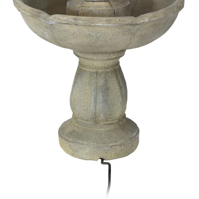 Sunnydaze Decor Sunnydaze 35"H Electric Fiberglass 3-Tier Birds' Delight Outdoor Bird Bath Water Fountain 8 Sunnydaze Decor Sunnydaze 35"H Electric Fiberglass 3-Tier Birds' Delight Outdoor Bird Bath Water Fountain - Image 6