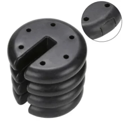 Z-Shade ZSCIRWTS-4 Black Durable Plastic Coated 5 Pound Circular Cement Core Canopy Shade Tent Outdoor Weight Plates, Set Of 4 -Sunnydaze Decor Store GUEST 1fb75242 4fcb 41dc 9fbf 3159b8f73766