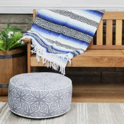 Sunnydaze Decor Sunnydaze Indoor/Outdoor All-Weather, Water-Resistant Inflatable Blow Up Ottoman Pouf -Sunnydaze Decor Store GUEST 20978e86 81de 40b9 aa78 b026c34c1091