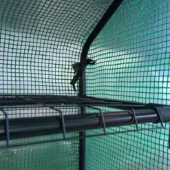 Outsunny Walk-in Greenhouse For Outdoors With Roll-up Zipper Door, 18 Shelves, PE Cover, Heavy Duty Humidity Seal, 95.25" X 70.75" X 82.75" -Sunnydaze Decor Store GUEST 210a35b0 1f33 4e49 810d 30ad22bc9ce1