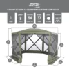 Clam Quick-Set Portable Pop-Up Camping Gazebo Screen Tent With Canopy Shelter With Ground Stakes And Carry Bag -Sunnydaze Decor Store GUEST 22224f8a 1808 48f9 8f4f 92b823a15f0d