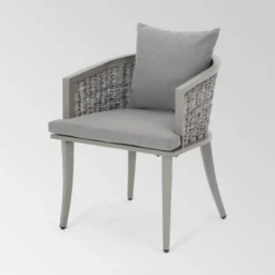Pebble 3pc Wicker Boho Chat Set - Gray - Christopher Knight Home 11 Pebble 3pc Wicker Boho Chat Set - Gray - Christopher Knight Home -Sunnydaze Decor Store GUEST 22b9b36a db09 47a7 a982 73521009a305