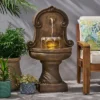 Fraser Outdoor 2-Tier Single Spout Fountain - Light Brown - Christopher Knight Home -Sunnydaze Decor Store GUEST 22e2845c d901 4058 ac24 8aca516e7045