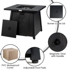 Costway 9PCS Patio Rattan Furniture Set Fire Pit Space-saving W/ Cushion Cover -Sunnydaze Decor Store GUEST 243dd35c 27ef 4d92 b6a7 ec547716d87f