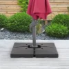 67.9lbs Square Deluxe Patio Base For Heavy And Offset Umbrella Gray - CorLiving -Sunnydaze Decor Store GUEST 2450107a 3878 414a 9840 1a7148794d58