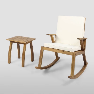 Champlain 2pc Acacia Seating Set - Christopher Knight Home 7 Champlain 2pc Acacia Seating Set - Christopher Knight Home - Image 5