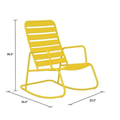 Roberta Patio Rocking Chair - Novogratz 8 Roberta Patio Rocking Chair - Novogratz - Image 6
