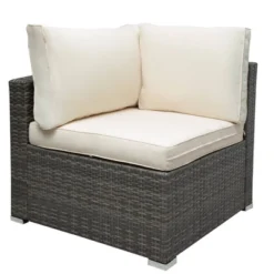7pc Wicker Patio Seating Set With Cushions & Storage Box - Gray/Beige - GODEER 24 7pc Wicker Patio Seating Set With Cushions & Storage Box - Gray/Beige - GODEER -Sunnydaze Decor Store GUEST 27497359 3c7a 480b 8528 e8b1a30b5668