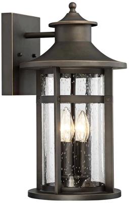 Minka Lavery Modern Outdoor Wall Light Fixture Oil Rubbed Bronze 17 3/4" Seeded Glass For Post Exterior Barn Deck Porch Yard Patio 3 Minka Lavery Modern Outdoor Wall Light Fixture Oil Rubbed Bronze 17 3/4" Seeded Glass For Post Exterior Barn Deck Porch Yard Patio