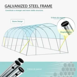 Aoodor Large Walk-in Green House With Zippered Screen Doors -Sunnydaze Decor Store GUEST 27eafcce 1c52 456f 80f1 d6f3ce3dddd0