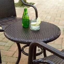 Palm Harbor 3pc Outdoor Wicker Seating Set - Brown - Crosley -Sunnydaze Decor Store GUEST 283c53e7 8ee4 4041 a0d9 02706c31ff58