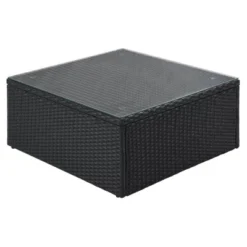 7pc Wicker Patio Seating Set With Cushions & Striped Pillows - Gray - GODEER -Sunnydaze Decor Store GUEST 284a394b f085 4e6d afcd 898f4aa3ceb3